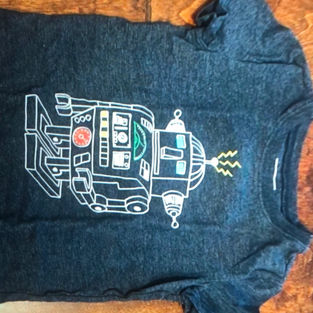 Andy & Evan boys robot graphics T-shirt